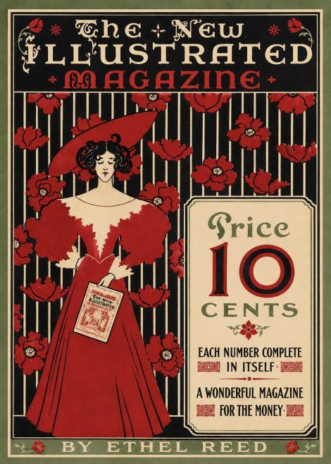 Ethel Reed The New Illustrated Magazine No4 - Póster