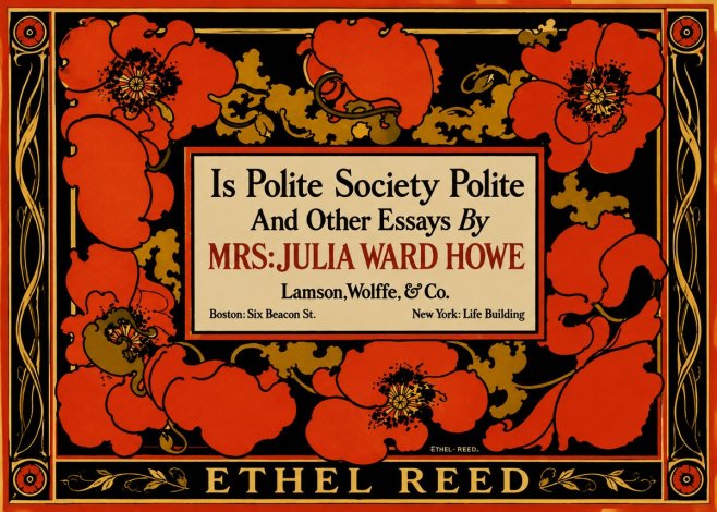 Ethel Reed Is Polite Society Polite and Other Essays by Mrs·julia Ward Howe No4 - Póster