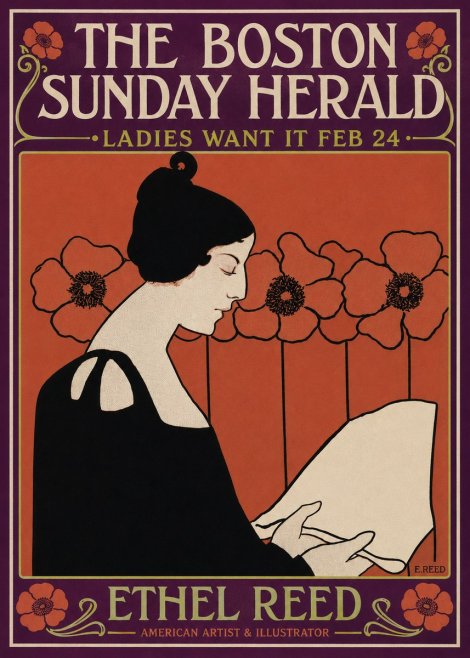 Ethel Reed The Boston Sunday Herald - Ladies Want It Feb 24 No4 - Póster