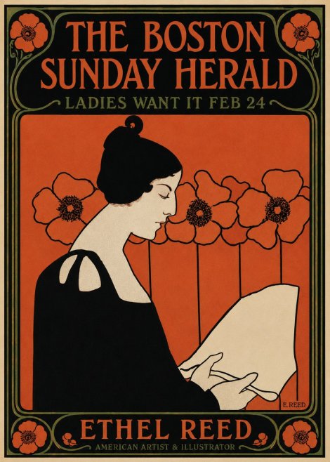 Ethel Reed The Boston Sunday Herald - Ladies Want It Feb 24 No5 - Póster