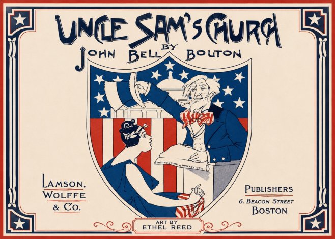 Ethel Reed Uncle Sam's Church No2 - Póster