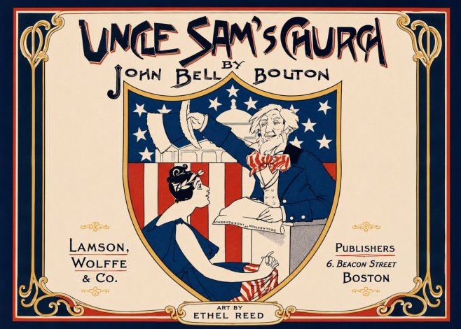 Ethel Reed Uncle Sam's Church No3 - Póster