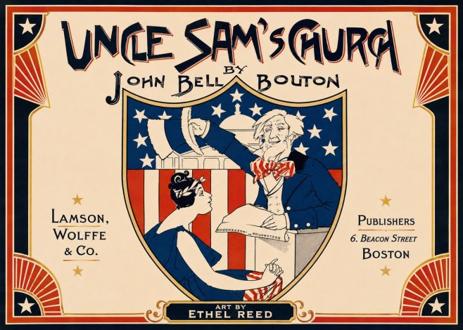 Ethel Reed Uncle Sam's Church No5 - Póster