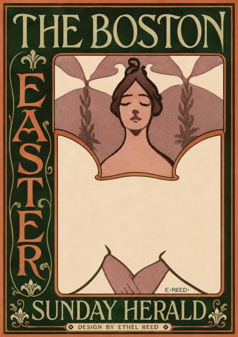 Ethel Reed The Boston Easter Sunday Herald No3 - Póster