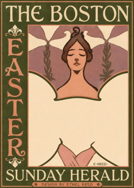 Ethel Reed The Boston Easter Sunday Herald No4 - Póster