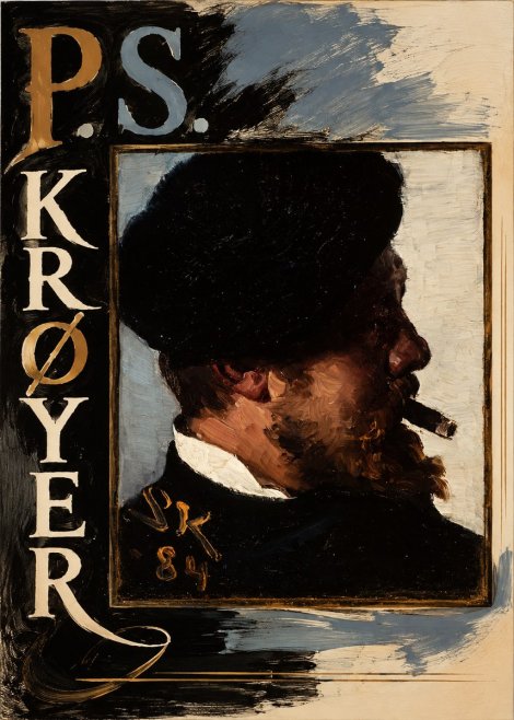P.S. Krøyer Self-portrait with Cigar I No2 - Póster