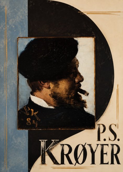 P.S. Krøyer Self-portrait with Cigar I No6 - Póster