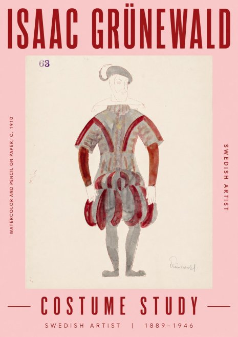 Isaac Grünewald Costume Study II No5 - Póster