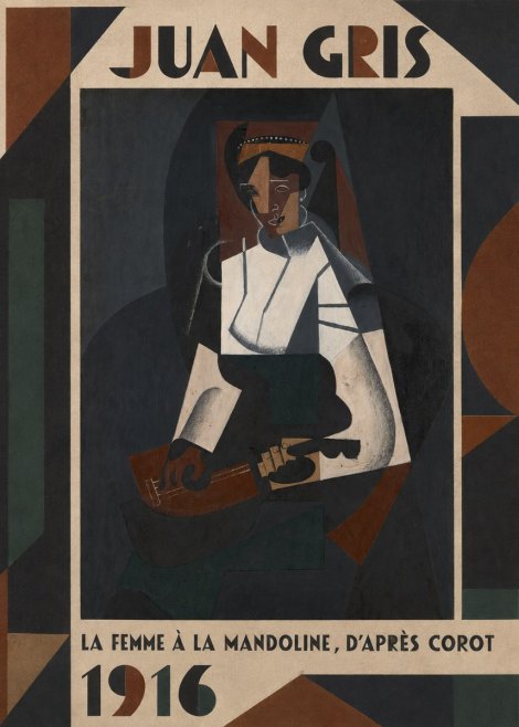 Juan Gris La Femme À La Mandoline, D'après Corot No1 - Póster