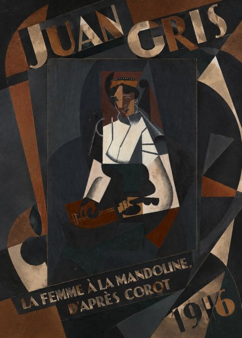Juan Gris La Femme À La Mandoline, D'après Corot No6 - Póster