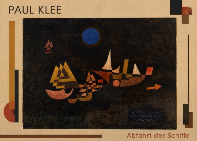 Paul Klee Abfahrt Der Schiffe No1 - Póster