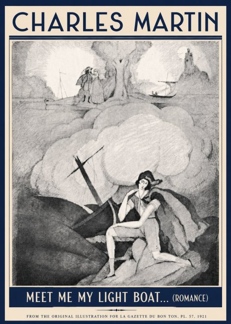 Charles Martin Meet Me My Light Boat... (Romance) No5 - Póster