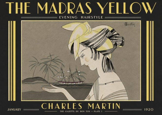 Charles Martin The Madras Yellow - Evening Hairstyle No6 - Póster