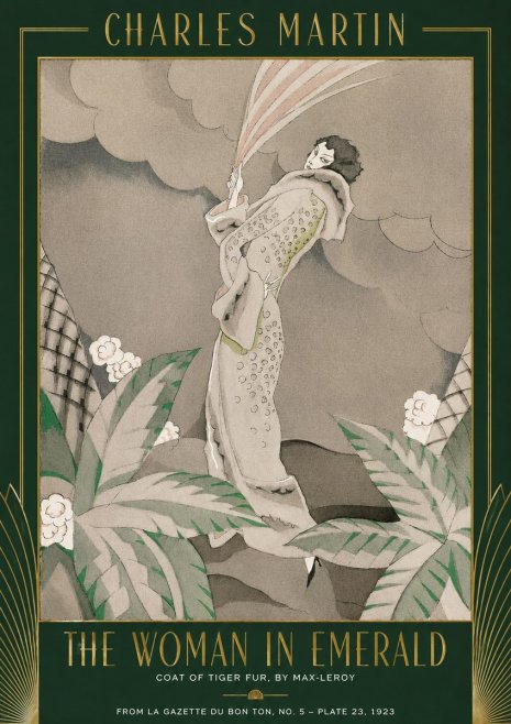 Charles Martin The Woman in Emerald No2 - Póster