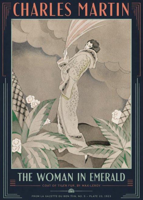 Charles Martin The Woman in Emerald No4 - Póster