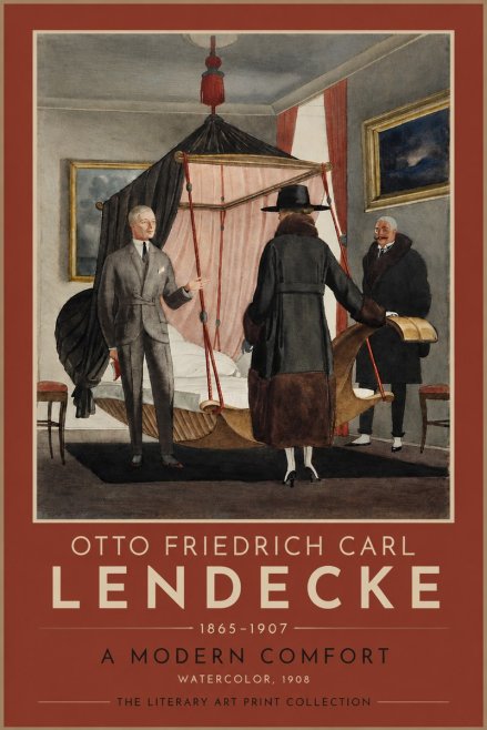 Otto Friedrich Carl Lendecke A Modern Comfort No4 - Póster