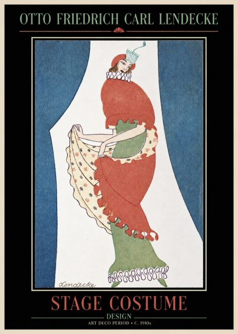 Otto Friedrich Carl Lendecke Stage Costume No2 - Póster