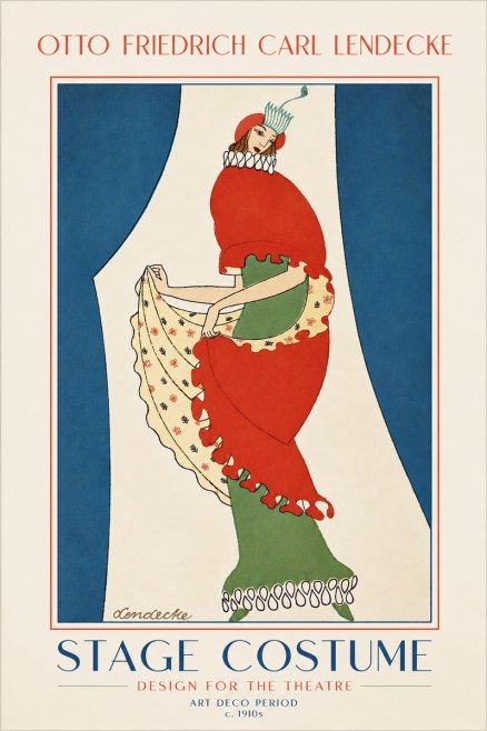 Otto Friedrich Carl Lendecke Stage Costume No5 - Póster