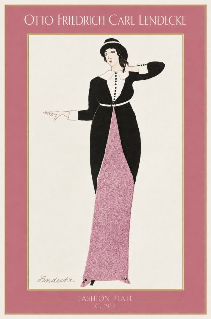 Otto Friedrich Carl Lendecke Fashion Plate II No1 - Póster