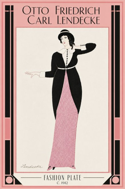 Otto Friedrich Carl Lendecke Fashion Plate II No3 - Póster