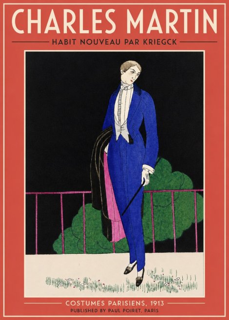 Charles Martin Habit Nouveau Par Kriegk No3 - Póster
