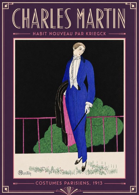 Charles Martin Habit Nouveau Par Kriegk No6 - Póster