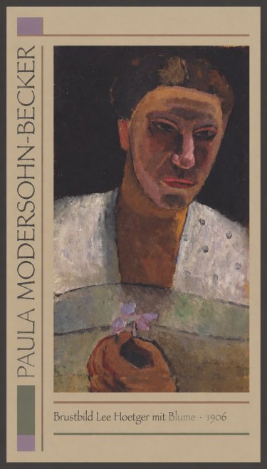 Paula Modersohn-Becker Brustbild Lee Hoetger Mit Blume No1 - Póster