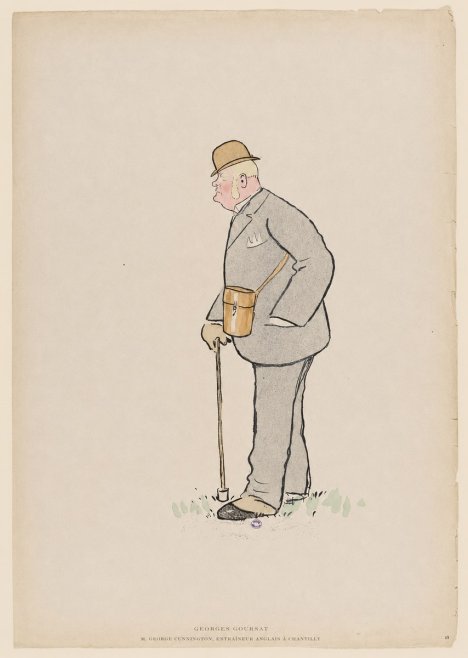 Georges Goursat M. George Cunnington, Entraîneur Anglais À Chantilly No6 - Póster