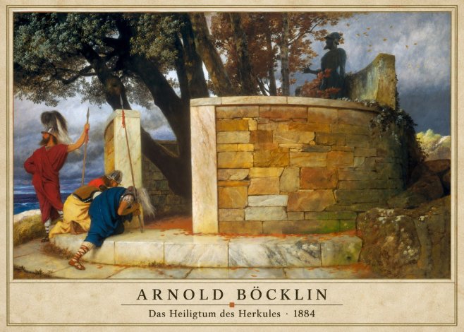Arnold Böcklin Das Heiligtum Des Herkules I No3 - Póster