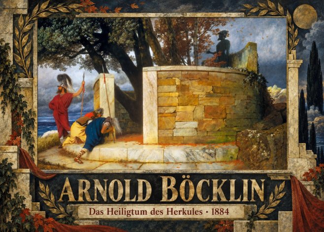 Arnold Böcklin Das Heiligtum Des Herkules I No5 - Póster
