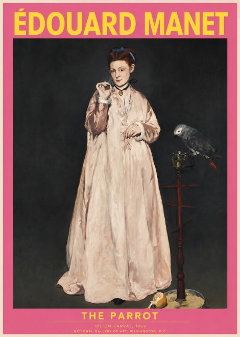 Édouard Manet The Parrot No2 - Póster