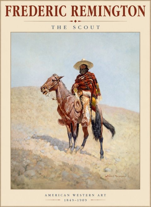 Frederic Remington The Scout I No1 - Póster