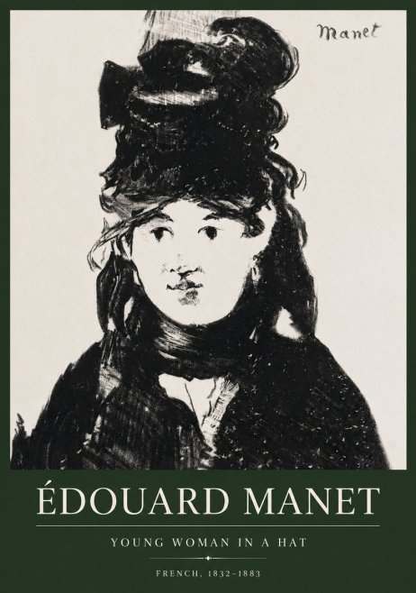 Édouard Manet Portrait of a Young Woman II No5 - Póster