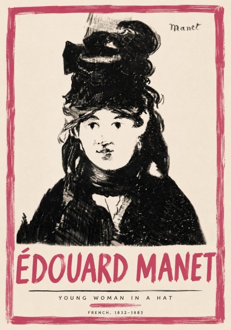Édouard Manet Portrait of a Young Woman II No6 - Póster