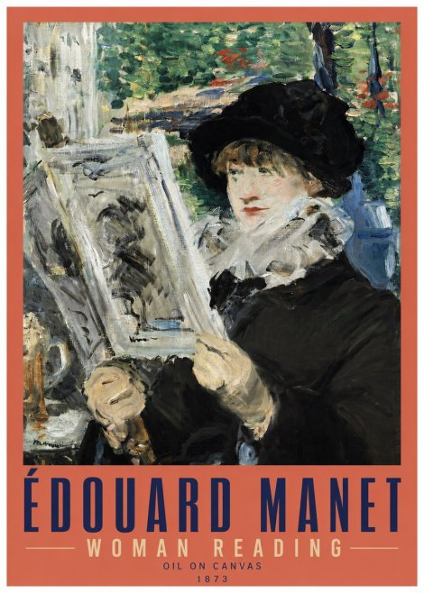 Édouard Manet Woman Reading No3 - Póster