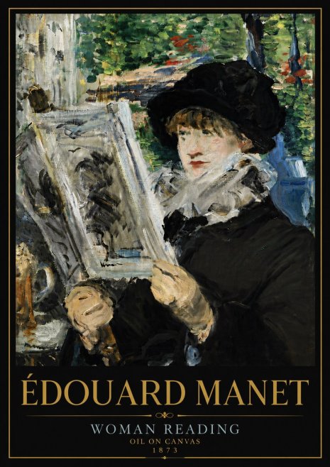 Édouard Manet Woman Reading No6 - Póster