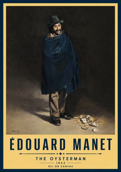 Édouard Manet The Oysterman No5 - Póster