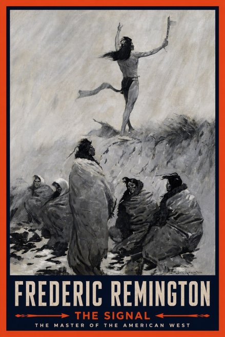 Frederic Remington The Signal No4 - Póster