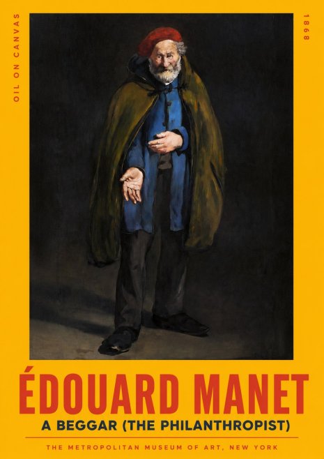 Édouard Manet A Beggar (the Philanthropist) No2 - Póster