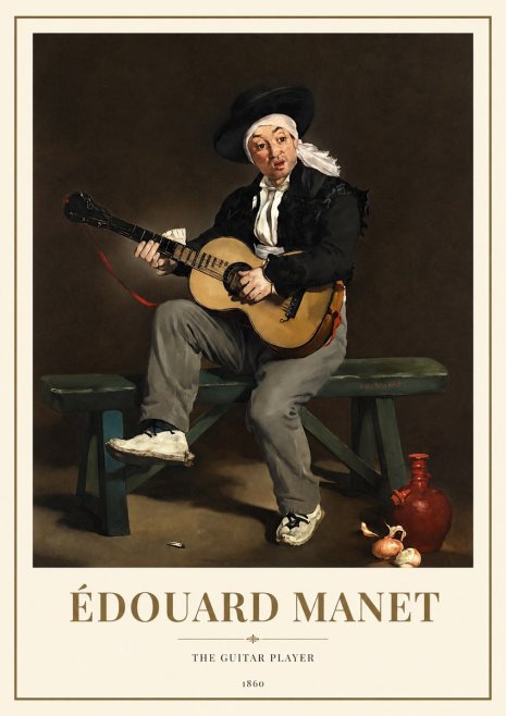 Édouard Manet The Guitar Player No1 - Póster