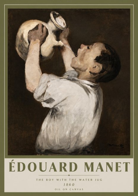 Édouard Manet The Boy with the Water Jug No3 - Póster