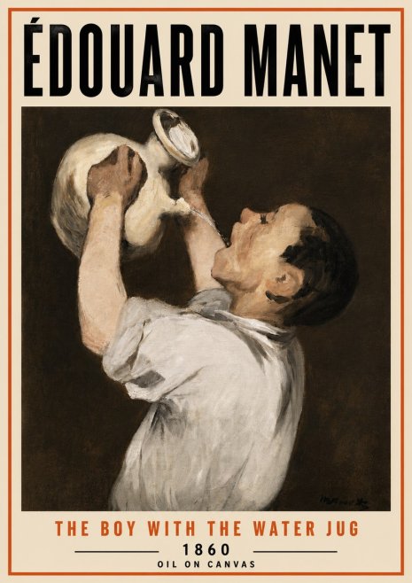 Édouard Manet The Boy with the Water Jug No5 - Póster