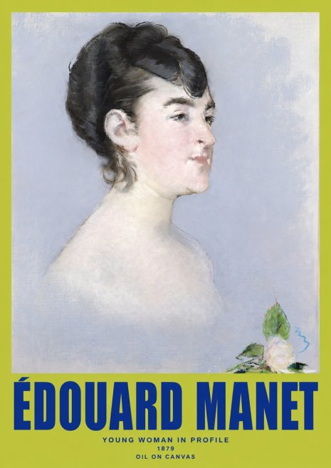 Édouard Manet Young Woman in Profile No2 - Póster