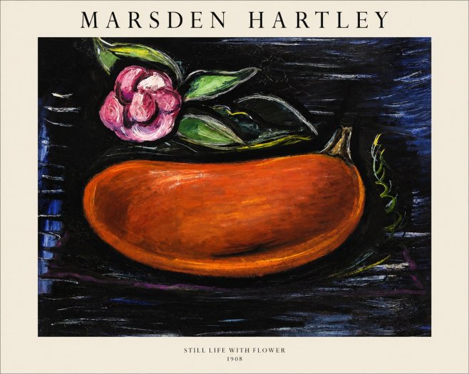 Marsden Hartley Still Life with Flower No1 - Póster