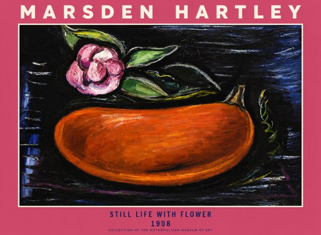 Marsden Hartley Still Life with Flower No2 - Póster