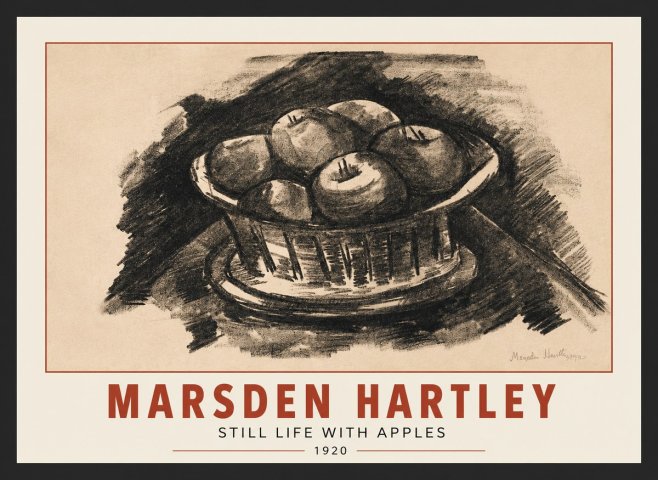 Marsden Hartley Still Life with Apples No3 - Póster