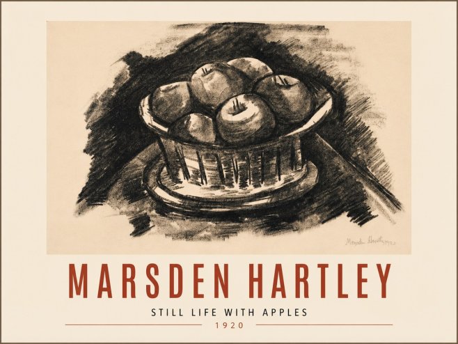 Marsden Hartley Still Life with Apples No5 - Póster