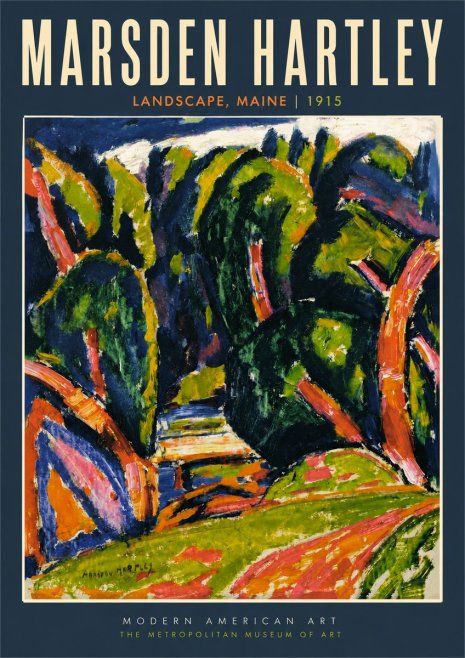 Marsden Hartley Landscape, Maine No2 - Póster