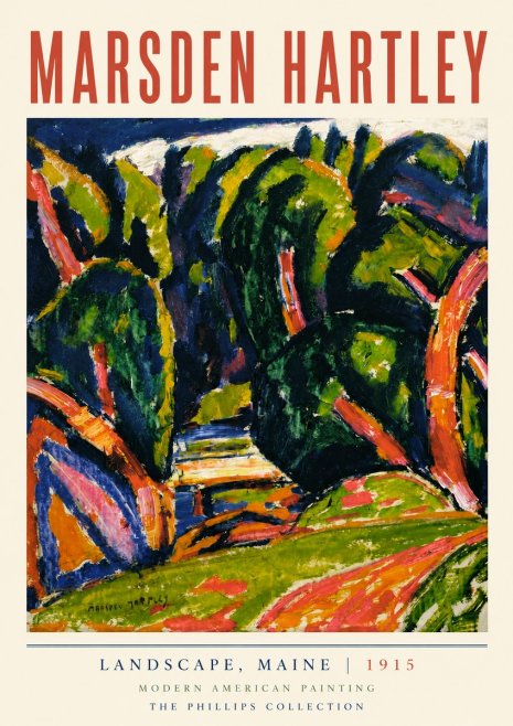 Marsden Hartley Landscape, Maine No3 - Póster