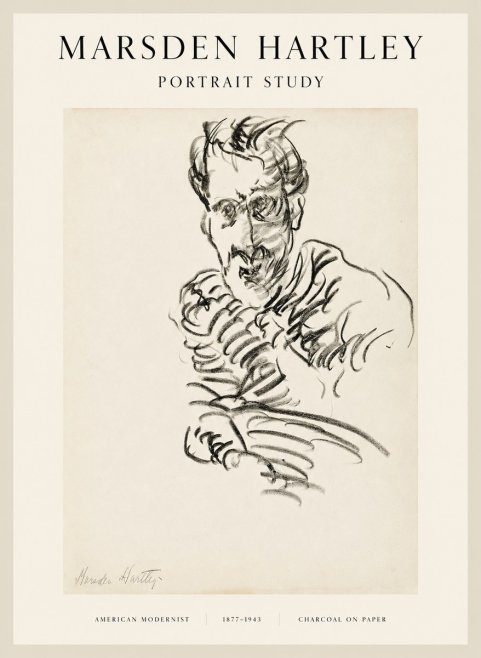 Marsden Hartley Portrait Study No1 - Póster